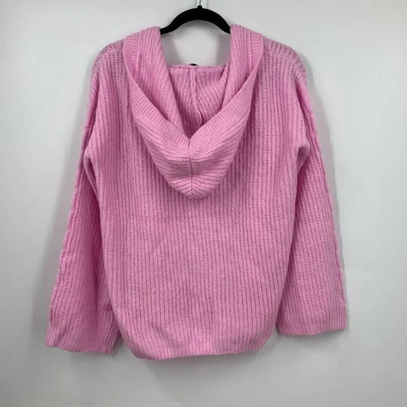Kikit Women's Knit V-Neck Long Sleeve Hoodie Size M NWT - Picture 2 of 9